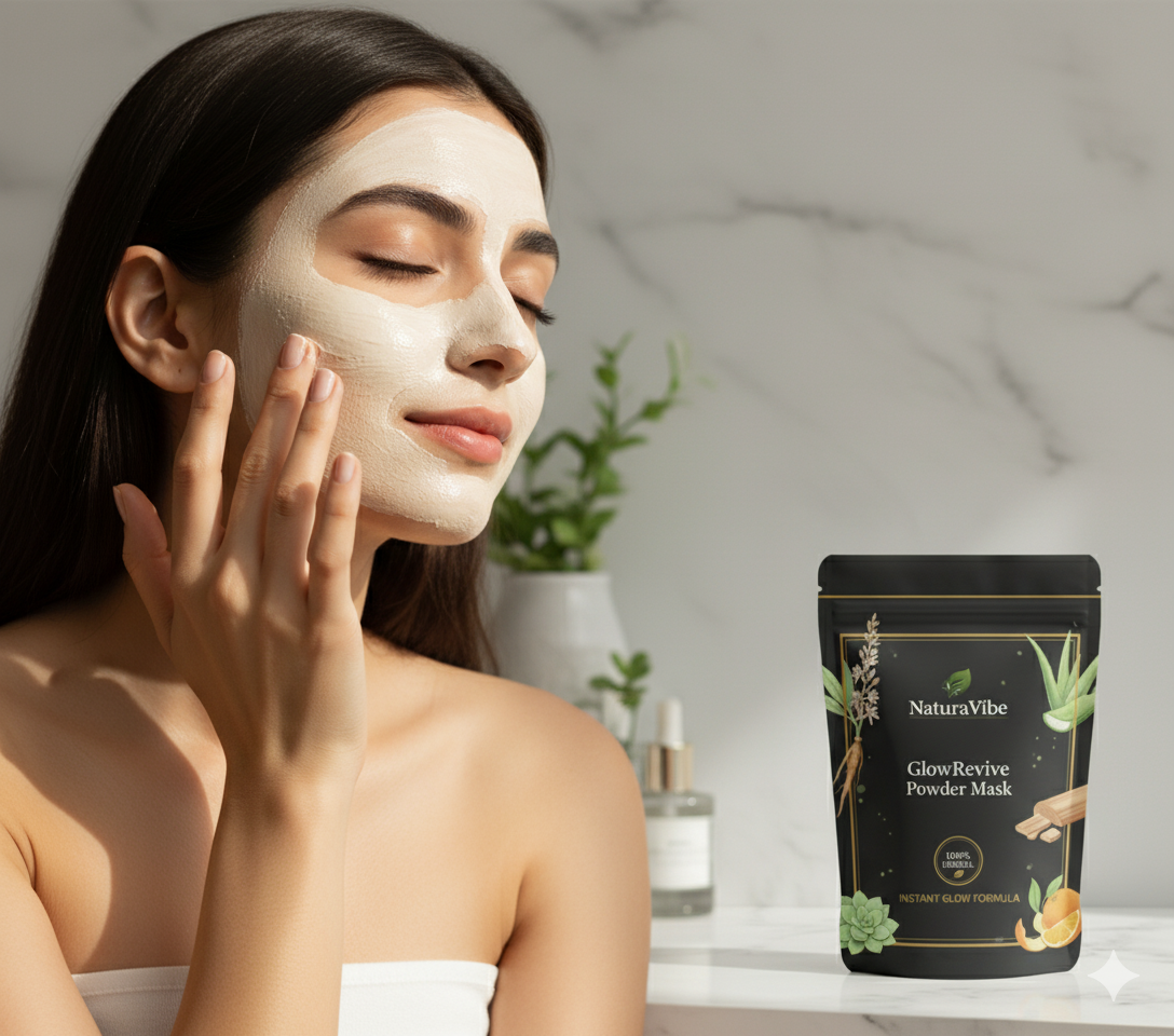 NaturaVibe GlowRevive Powder Mask