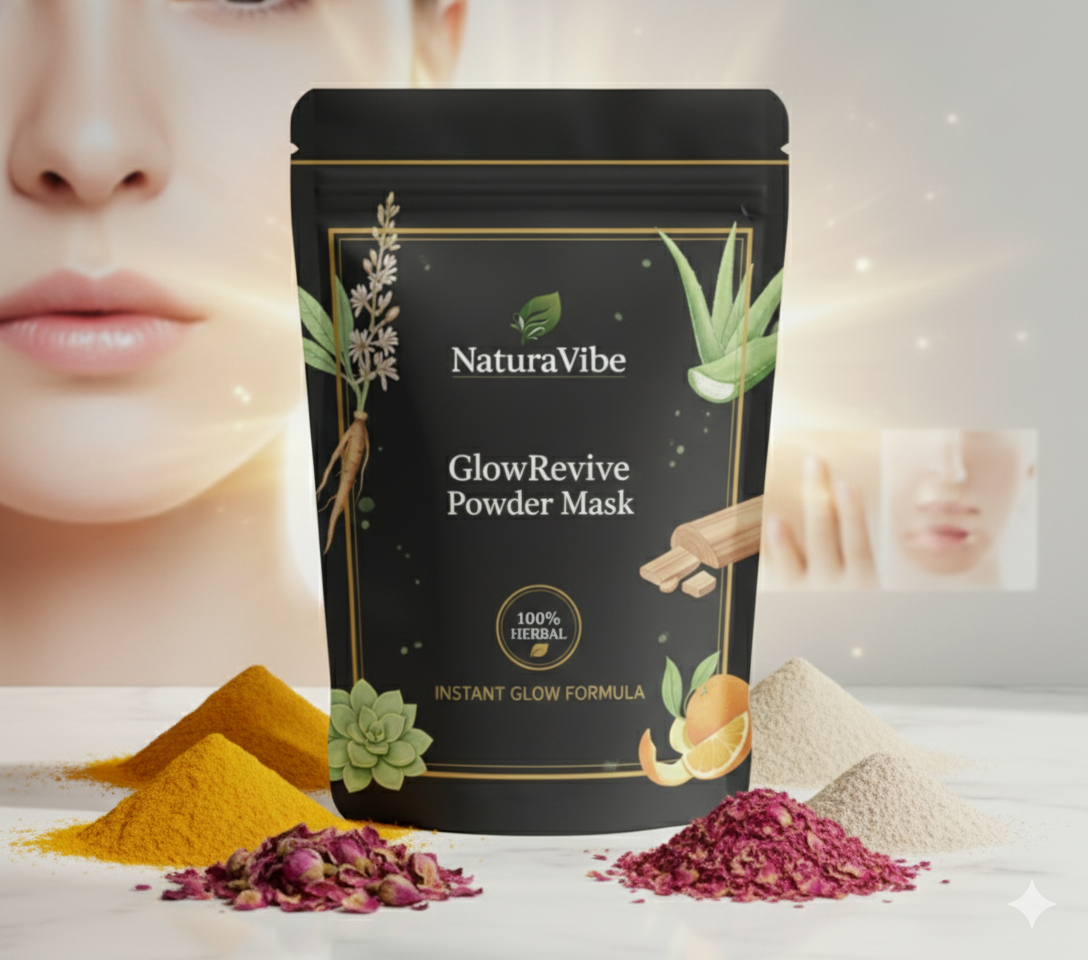 NaturaVibe GlowRevive Powder Mask